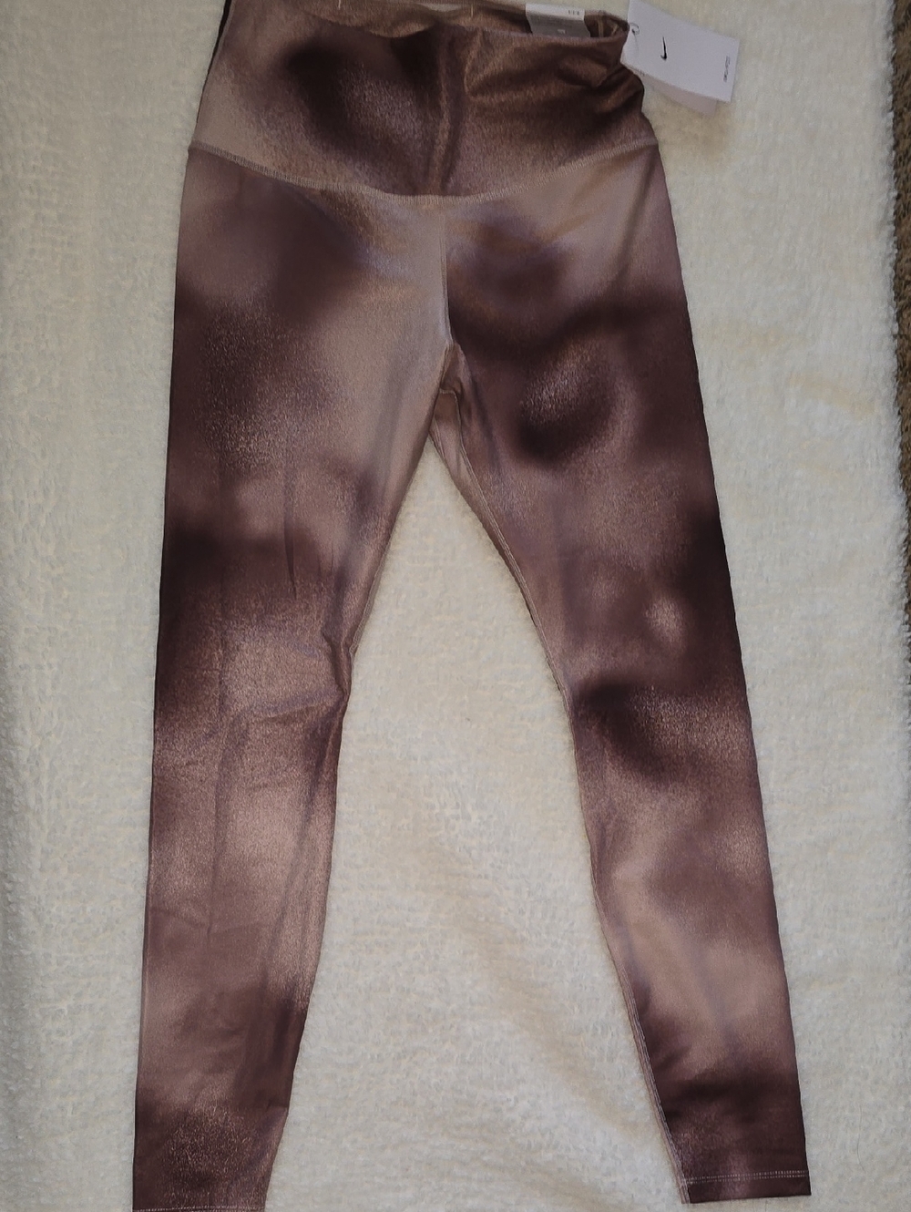 Nike One Women's Smokey Mauve Printed High-Rise Leggings